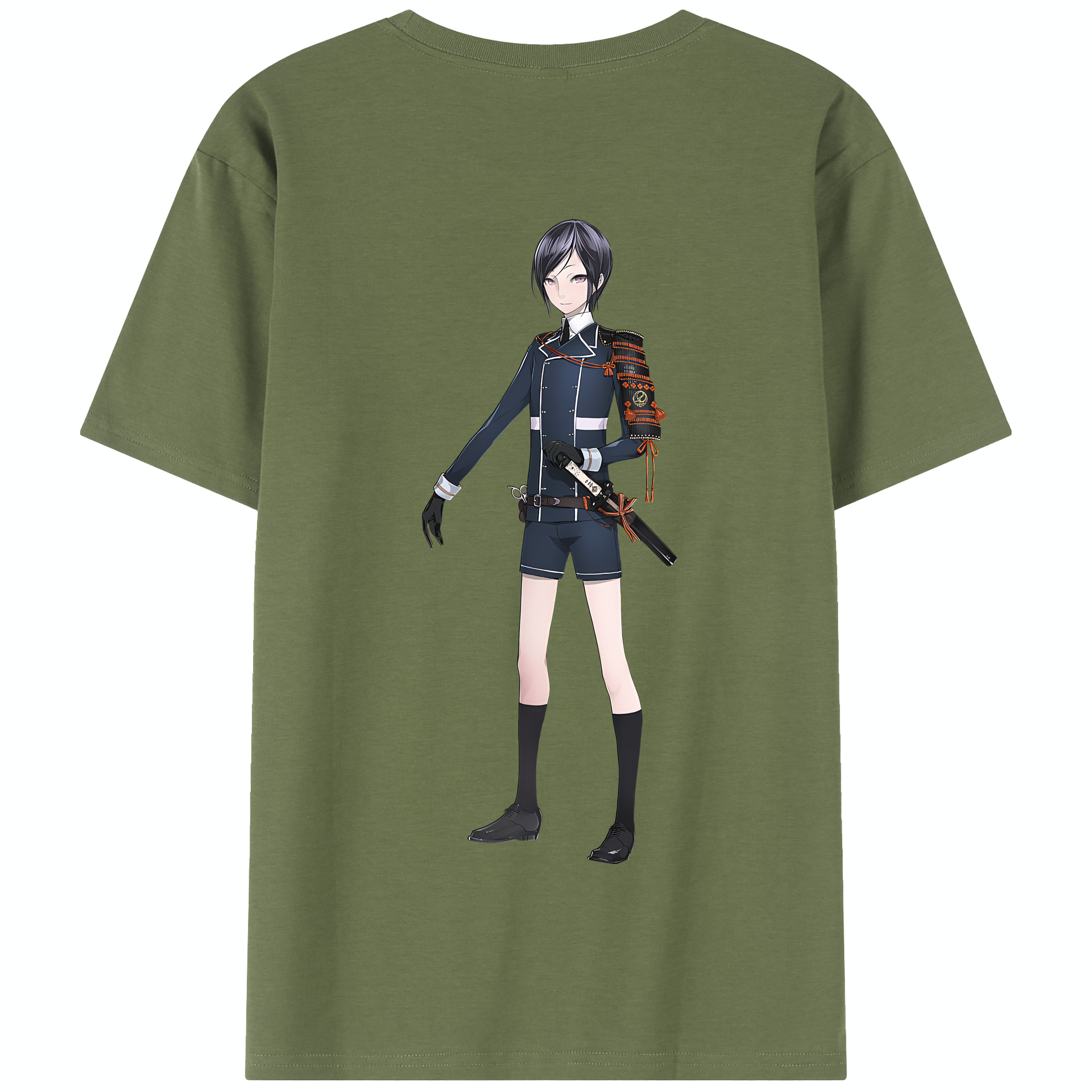（画像用） 刀剣乱舞 Touken Ranbu 綿100％半袖Tシャツ（背面プリント）